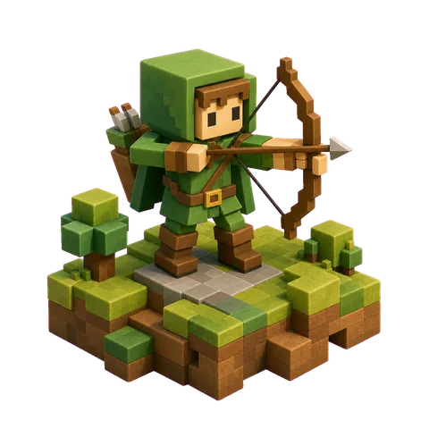 Robin Hood Voxel artwork